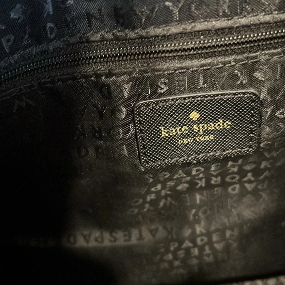 Kate Spade New York Haven Lane Glitter Dots Black Tote Bag